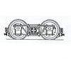 Grandt Line Products 3076 Caboose - Drgw Style -- 3 7 Wheelbase Couplers & Trucks