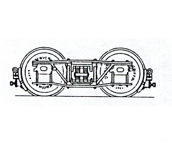Grandt Line Products 3076 Caboose - Drgw Style -- 3 7 Wheelbase Couplers & Trucks