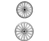 Grandt Line Products 32 Popcorn Wagon Wheels Set Detaling Parts