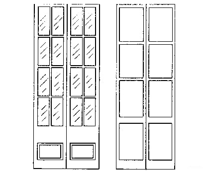 Grandt Line Products 3502 Front Door/Shutters -- Wells Fargo Scratch Building Supplies