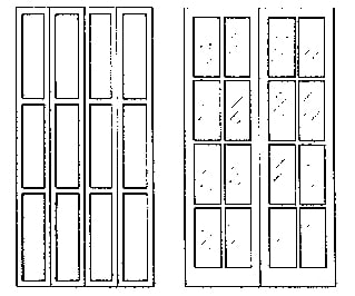 Grandt Line Products 3503 Balcony Doors/Shutters -- Wells Fargo Scratch Building Supplies