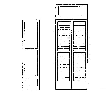 Grandt Line Products 3506 Balcony Doors/Shutters -- For Masonry Buildings Scratch Building Supplies