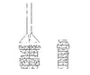 Grandt Line Products 3509 Brick Station Chimneys Pkg(2) -- Rio Grande Scratch Building Supplies