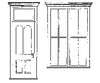 Grandt Line Products 3513 Victorian Storefront Door/Window Set Scratch Building Supplies