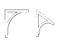 Grandt Line Products 3516 Eave & Gable Brace Scratch Building Supplies