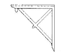 Grandt Line Products 3518 Roof Brackets -- End Scratch Building Supplies