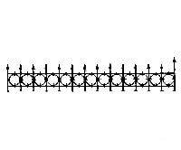 Grandt Line Products 3531 Iron Railings -- Widows Walk Scratch Building Supplies