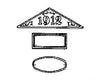 Grandt Line Products 3532 Building Date Plaques -- With Numbers Scratch Supplies