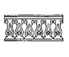 Grandt Line Products 3535 Porch Railing -- Gothic Scratch Building Supplies