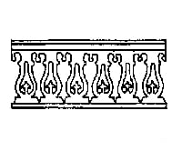 Grandt Line Products 3535 Porch Railing -- Gothic Scratch Building Supplies