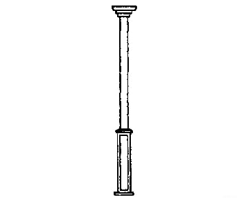 Grandt Line Products 3536 Square Porch Posts -- 97’ High Scratch Building Supplies