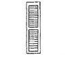 Grandt Line Products 3540 Louvered Window Shutters -- Scale 13 X 48’ 33 122Cm Pkg(8) Scratch
