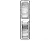 Grandt Line Products 3541 Louvered Window Shutters -- 14 X 64’ Scratch Building Supplies