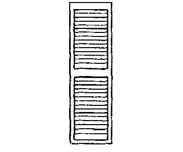 Grandt Line Products 3542 Louvered Window Shutters -- 15 X 87’ Scratch Building Supplies