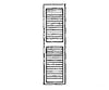 Grandt Line Products 3543 Louvered Window Shutters -- 17 X 64’ Scratch Building Supplies