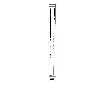 Grandt Line Products 3548 Pilasters -- 3-1/2’ X 1’ Scratch Building Supplies