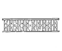 Grandt Line Products 3555 Stick Porch Railing Scratch Building Supplies