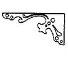 Grandt Line Products 3559 Porch Brackets Pkg(8) Scratch Building Supplies