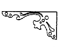 Grandt Line Products 3559 Porch Brackets Pkg(8) Scratch Building Supplies
