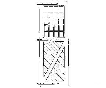 Grandt Line Products 3609 Engine House Door W/Hinges - 2 Pairs -- Scale 62 X 183’ 157 465Cm