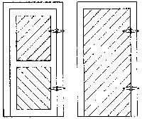 Grandt Line Products 3610 Shed Doors -- Diagonal Sheathed Scratch Building Supplies