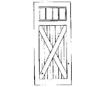 Grandt Line Products 3611 4-3/4’ Freight Double Doors -- With Windows Scratch Building Supplies