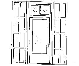 Grandt Line Products 3613 Door & Frame -- Single; 50 X 115’ Scratch Building Supplies