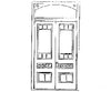 Grandt Line Products 3623 Victorian Door W/Transom Scratch Building Supplies