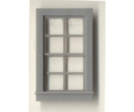 Grandt Line Products 3702 Double-Hung Windows -- 8-Pane - Scale 27 X 48’ 68.6 122Cm Pkg(4)