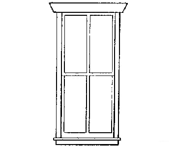 Grandt Line Products 3706 Station Windows -- Four-Pane 30 X 69’ Scratch Building Supplies