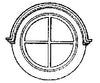 Grandt Line Products 3708 Silverton Station Windows Pkg(3) -- 30’ Diameter Round Scratch Building