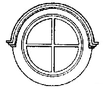 Grandt Line Products 3708 Silverton Station Windows Pkg(3) -- 30’ Diameter Round Scratch Building