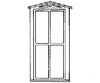Grandt Line Products 3709 Durango Station Windows -- Four-Pane 36 X 87’ Scratch Building Supplies