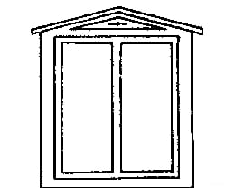 Grandt Line Products 3710 Durango Station Windows -- Two-Pane 36 X 44’ Scratch Building Supplies