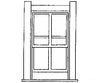 Grandt Line Products 3711 Rio Grande Sargents Station Windows -- 31 X 56’ Scratch Building Supplies