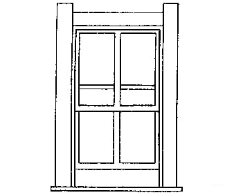Grandt Line Products 3711 Rio Grande Sargents Station Windows -- 31 X 56’ Scratch Building Supplies