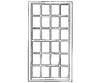 Grandt Line Products 3712 Rico Engine House Windows -- 24-Pane Scale 4 X 8’ 122 244Cm Pkg(3)