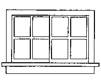 Grandt Line Products 3713 Horizontal Sliding Windows -- Scale 52 X 33’ 132 83.8Cm Pkg(4) Scratch
