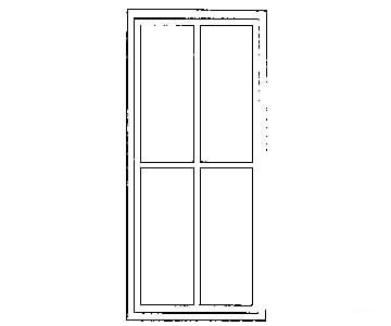 Grandt Line Products 3717 Double-Hung Factory Windows For Masonry Buildings -- Four-Pane Scale 42 X