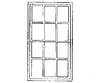 Grandt Line Products 3718 Double-Hung Factory Windows For Masonry Buildings -- 12-Pane - Scale 42 X