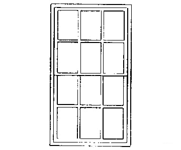 Grandt Line Products 3718 Double-Hung Factory Windows For Masonry Buildings -- 12-Pane - Scale 42 X
