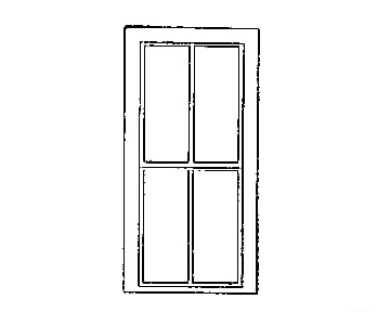 Grandt Line Products 3723 Rio Grande Southern-Style Depot Windows -- 2/2 Light Scale 36 X 82’