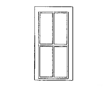 Grandt Line Products 3724 Rio Grande Southern-Style Depot Windows -- 2/2 Light Scale 35 X 80’
