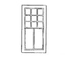 Grandt Line Products 3725 Rio Grande Southern-Style Depot Windows -- 2/9 Light 36 X 76’ Scratch