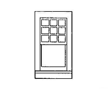 Grandt Line Products 3726 Rio Grande Southern-Style Depot Windows -- 1/9 Light Scale 24 X 44’ 61