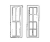 Grandt Line Products 3729 Rio Grande Southern-Style Depot Windows -- 2/2 Light 24 X 82’; 4/4