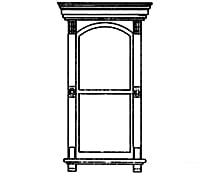 Grandt Line Products 3733 Victorian Two-Pane Window - Scale 30 X 72’ 76.2 183Cm Pkg(2) -- With