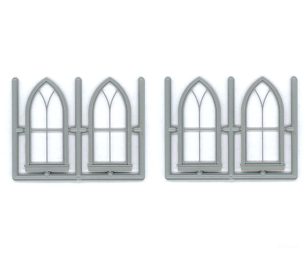 Grandt Line Products 3757 Gothic Window Pkg(4) -- 5-Light Scratch Building Supplies