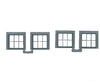 Grandt Line Products 3761 Windows -- Single-Sash 6-Light 30 X 28’ Pkg(4) Scratch Building Supplies