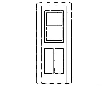 Grandt Line Products 3802 Coach End Doors -- Rio Grande Detailing Parts